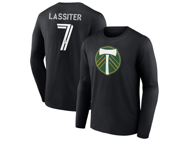 Youth Portland Timbers #7 Ariel Lassiter Long Sleeve T-Shirt - Black