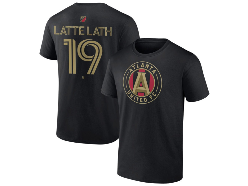 Men's Atlanta United FC #19 Emanuel Latte Lath Team Authentic T-Shirt - Black