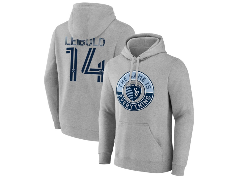 Men's Sporting Kansas City The Game Is Everything #14 Tim Leibold Pullover Hoodie - Gray