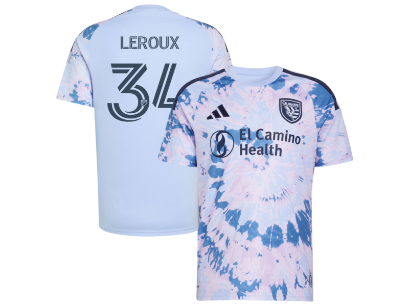 Beau Leroux San Jose Earthquakes 2026 The Dead Edition Fan Version Jersey - Light Blue