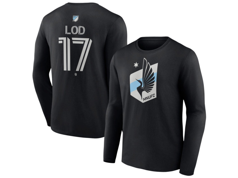 Men's Minnesota United FC #17 Robin Lod Team Authentic Long Sleeve T-Shirt - Black
