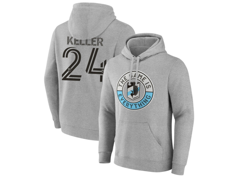 Men's Minnesota United FC The Game Is Everything #17 Robin Lod Pullover Hoodie - Gray