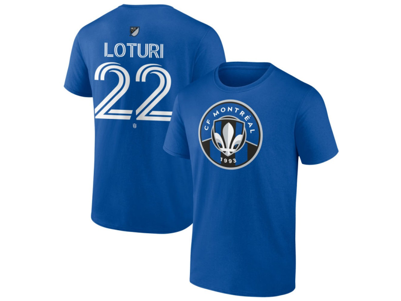 Men's CF Montreal #22 Victor Loturi Team Authentic T-Shirt - Royal