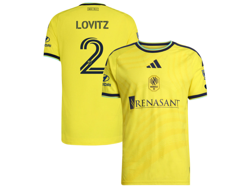 Daniel Lovitz Nashville SC 2026 The Reverb Edition Player Version Jersey - Yellow With Patch