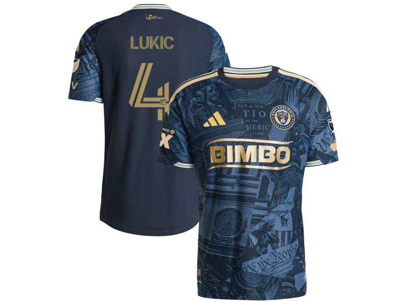 Jovan Lukic Philadelphia Union 2026 1776 Edition Player Version Jersey - Navy With Patch