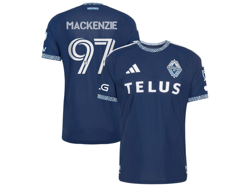 Liam Mackenzie Vancouver Whitecaps FC 2026 The Coastal Player Version Jersey - Blue With Patch