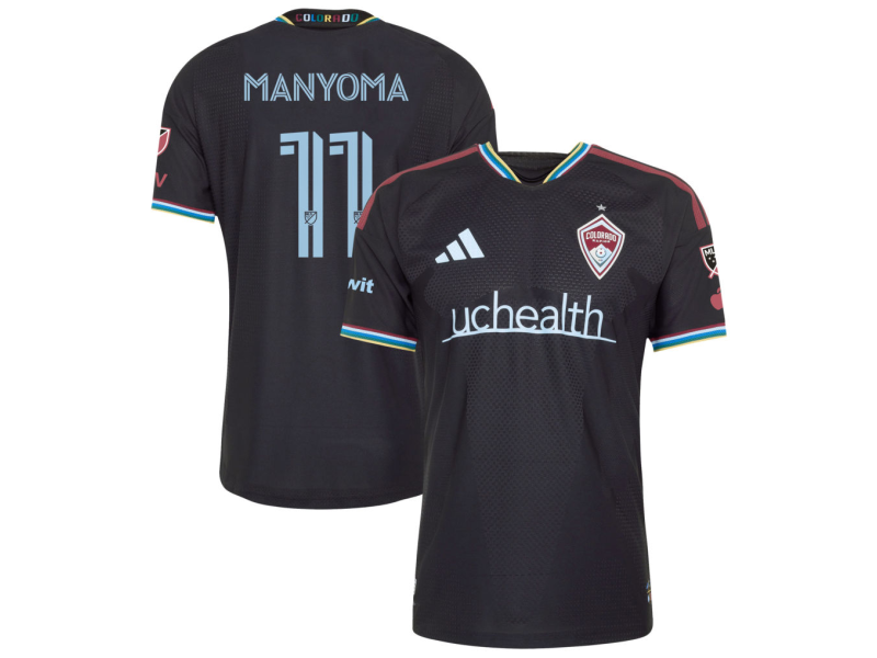 Alexis Manyoma Colorado Rapids 2026 Colorful Colorado Player Version Jersey - Black With Patch