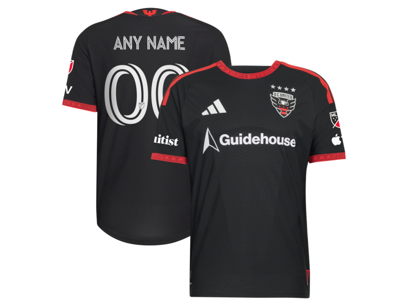 Custom D.C. United 2026 Black-and-Red Edition Player Version Jersey - Black With Patch