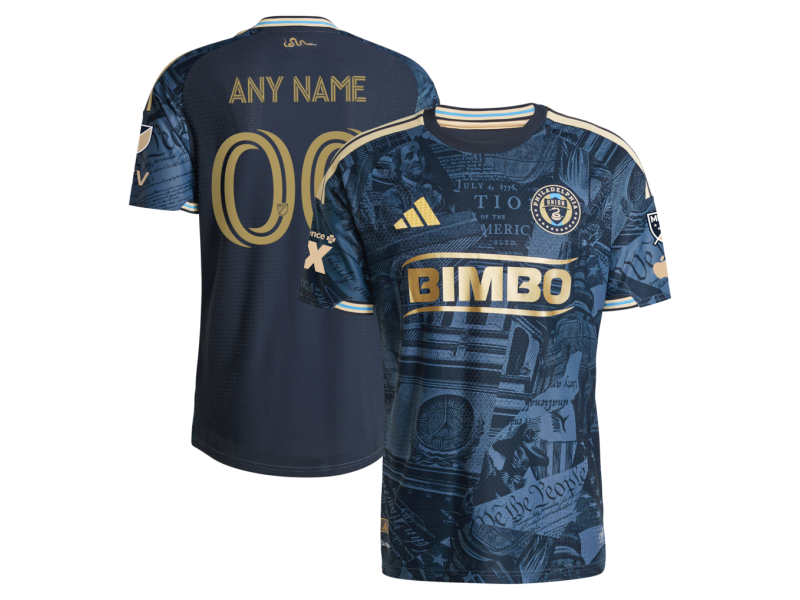 Custom Philadelphia Union 2026 1776 Edition Player Version Jersey - Navy With Patch