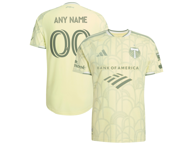 Custom Portland Timbers 2026 Civic Stadium Edition Player Version Jersey - Yellow With Patch