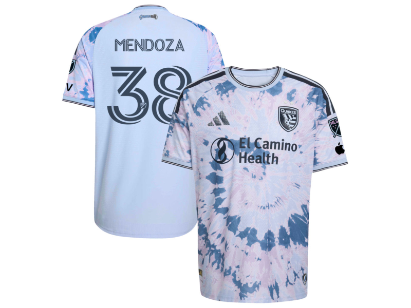 Edwyn Mendoza San Jose Earthquakes 2026 The Dead Edition Player Version Jersey - Light Blue With Patch