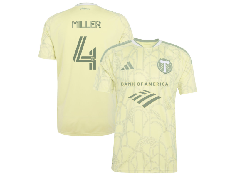 Kamal Miller Portland Timbers 2026 Civic Stadium Edition Fan Version Jersey - Yellow