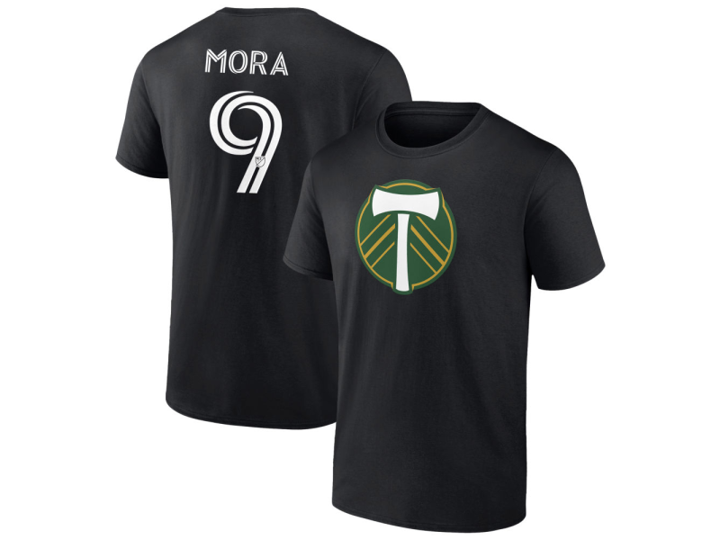 Men's Portland Timbers #9 Felipe Mora T-Shirt - Black