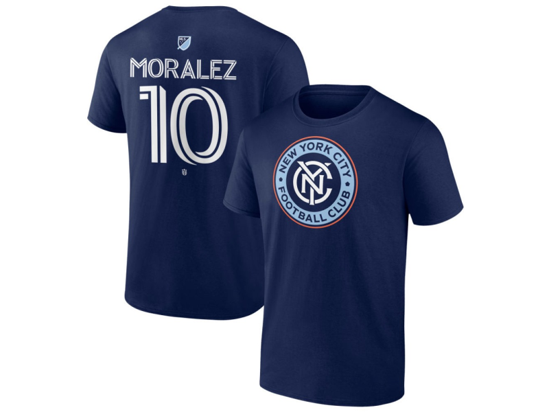 Youth New York City FC #10 Maxi Moralez Team Authentic T-Shirt - Navy