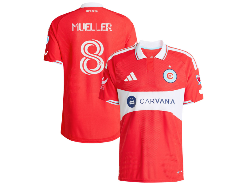 Chris Mueller Chicago Fire 2026 Forever Red Player Version Jersey - Red With Patch