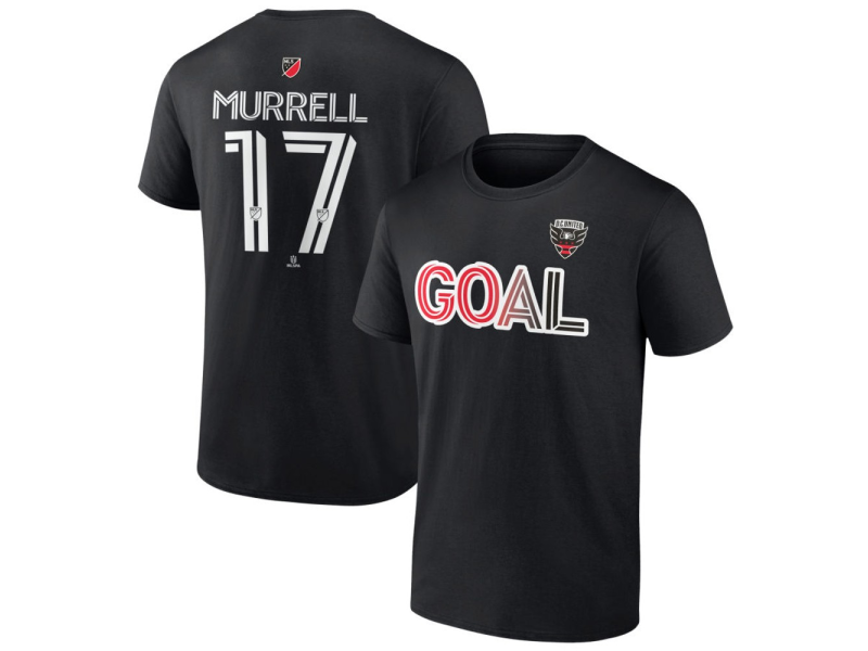 Men's D.C. United Goal #17 Jacob Murrell T-Shirt - Black