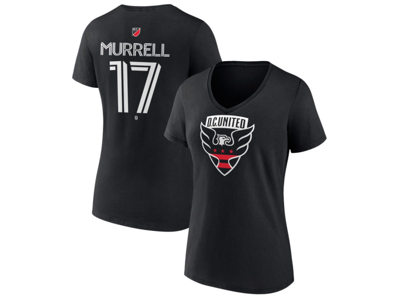 Women's D.C. United #17 Jacob Murrell Team Authentic V-Neck T-Shirt - Black