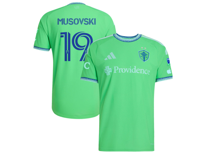 Danny Musovski Seattle Sounders FC 2026 The Evergreen State Edition Player Version Jersey - Rave Green With Patch
