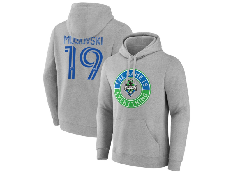 Men's Seattle Sounders FC The Game Is Everything #19 Danny Musovski Pullover Hoodie - Gray