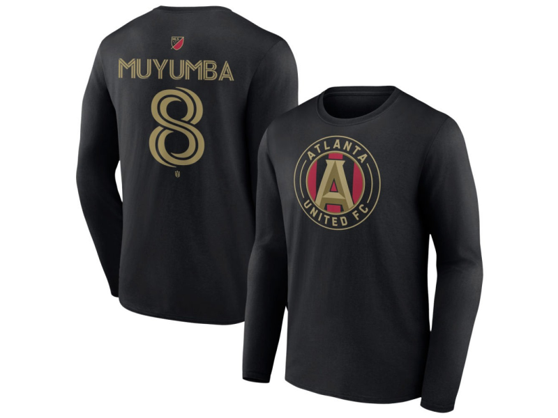 Men's Atlanta United FC #8 Tristan Muyumba Team Authentic Long Sleeve T-Shirt - Black