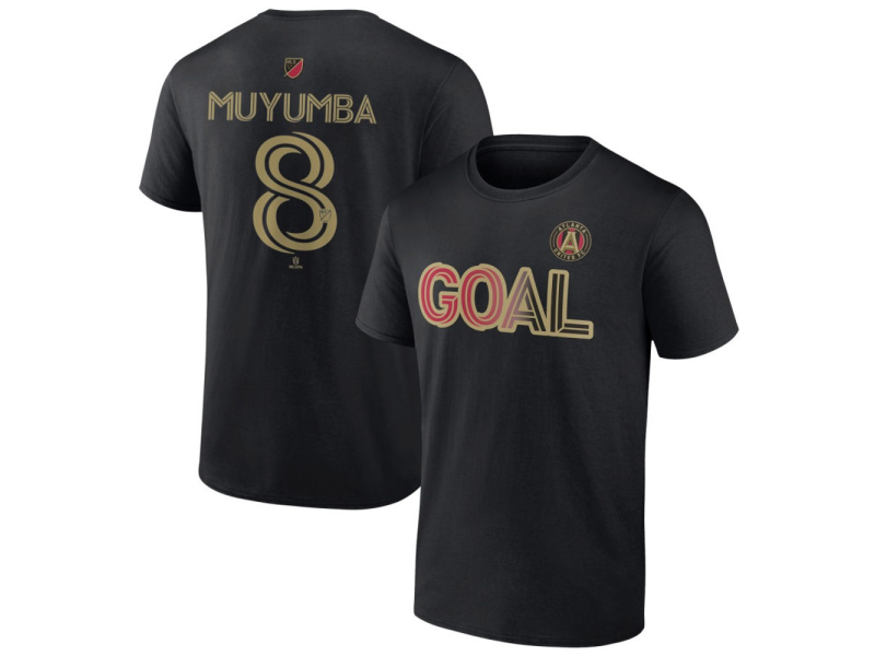 Men's Atlanta United FC Goal #8 Tristan Muyumba T-Shirt - Black