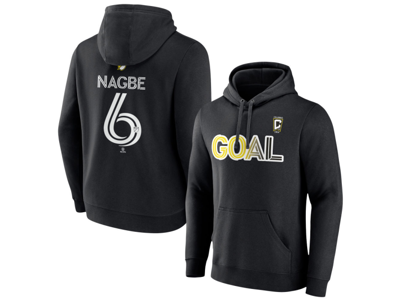 Men's Columbus Crew Goal #6 Darlington Nagbe Pullover Hoodie - Black