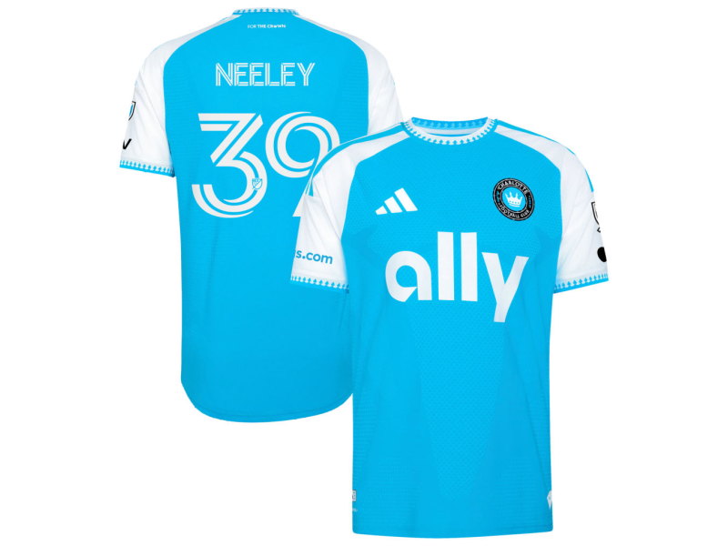 Jack Neeley Charlotte FC 2026 Carolina Kit: Crowns Up Player Version Jersey - Blue With Patch