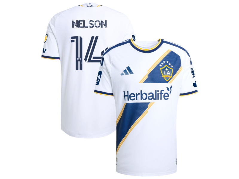 John Nelson LA Galaxy 2026 The VeloCITY Edition Player Version Jersey - White With Patch