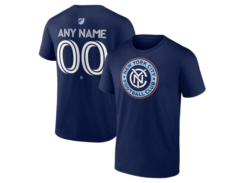 Men's New York City FC Custom Team Authentic T-Shirt - Navy