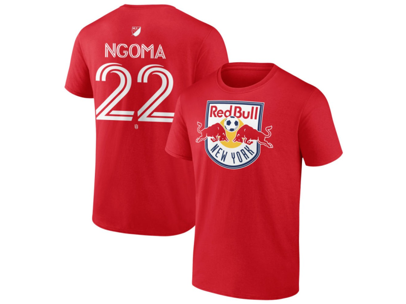 Men's New York Red Bulls #22 Serg Ngoma Team Authentic T-Shirt - Red