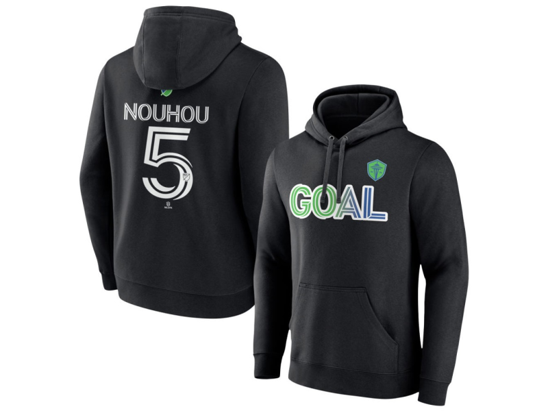 Men's Seattle Sounders FC Goal #5 Nouhou Tolo Pullover Hoodie - Black