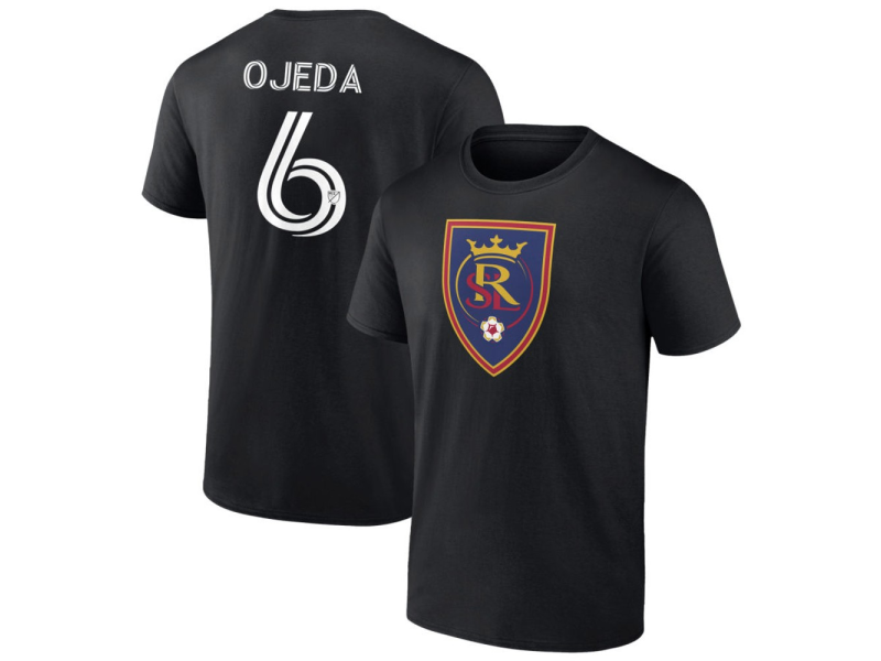 Men's Real Salt Lake #6 Braian Ojeda T-Shirt - Black