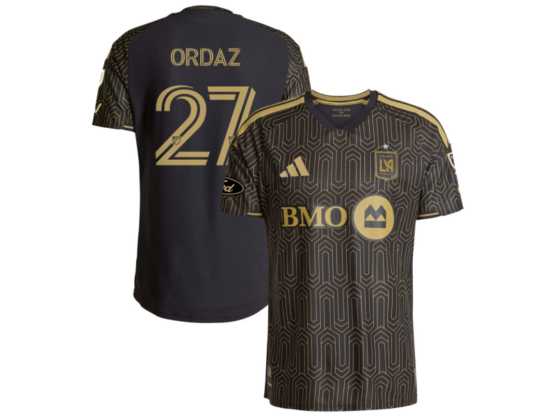 Nathan Ordaz LAFC 2026 Primary Edition Player Version Jersey - Black With Patch