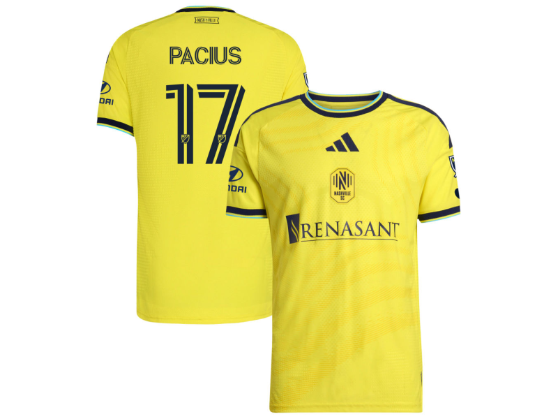 Woobens Pacius Nashville SC 2026 The Reverb Edition Player Version Jersey - Yellow With Patch