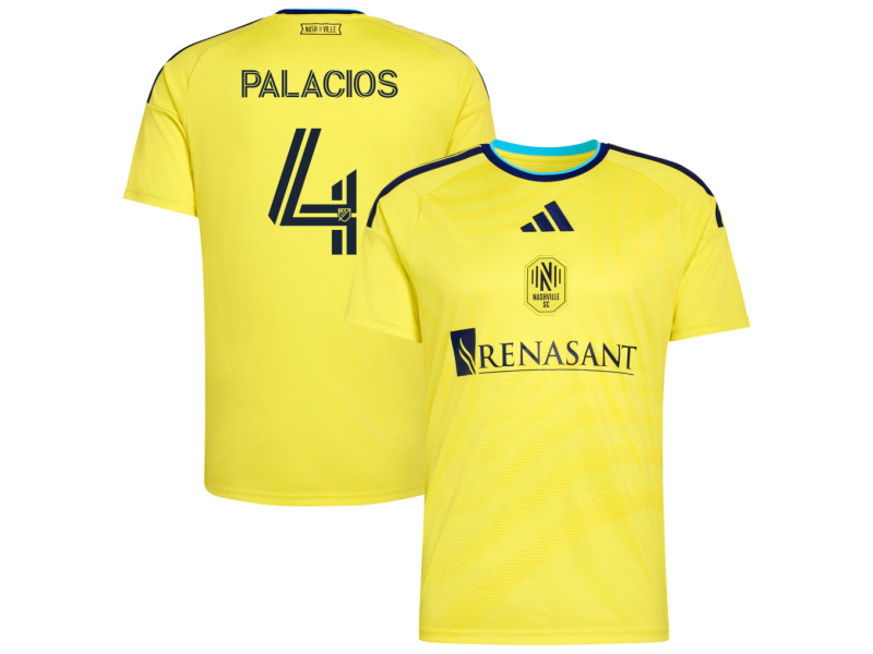 Jeison Palacios Nashville SC 2026 The Reverb Edition Fan Version Jersey - Yellow