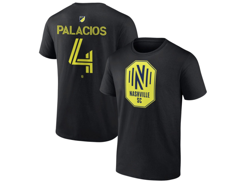 Youth Nashville SC #4 Jeison Palacios Team Authentic T-Shirt - Black