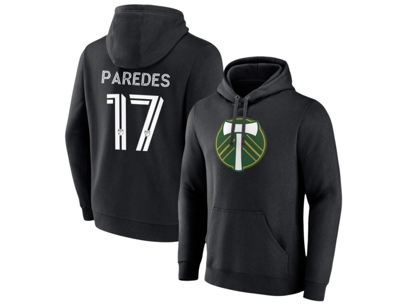 Men's Portland Timbers #17 Cristhian Paredes Pullover Hoodie - Black
