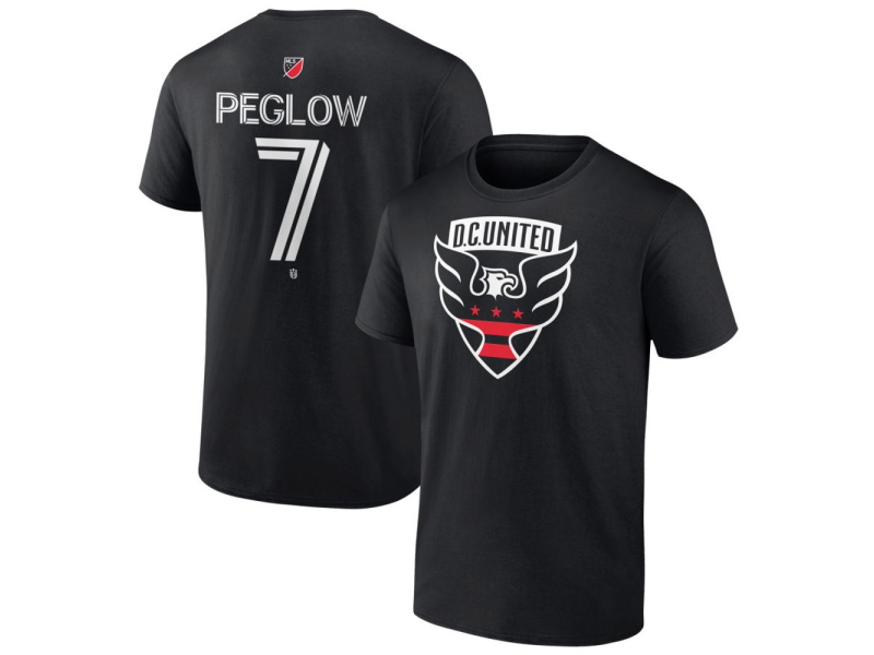 Men's D.C. United #7 Joao Peglow Team Authentic T-Shirt - Black