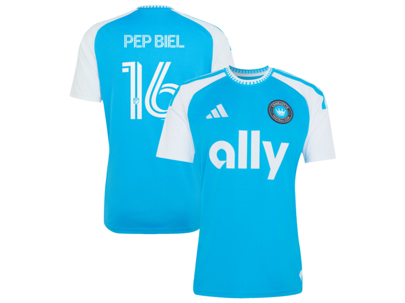 Pep Biel Charlotte FC 2026 Carolina Kit: Crowns Up Fan Version Jersey - Blue