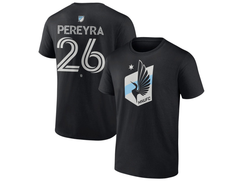 Men's Minnesota United FC #26 Joaquin Pereyra Team Authentic T-Shirt - Black
