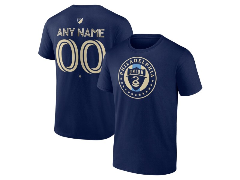 Men's Philadelphia Union Custom Team Authentic T-Shirt - Navy