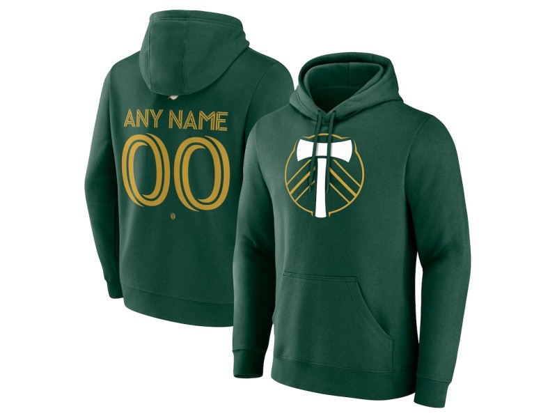 Men's Portland Timbers Custom Team Authentic Pullover Hoodie - Green