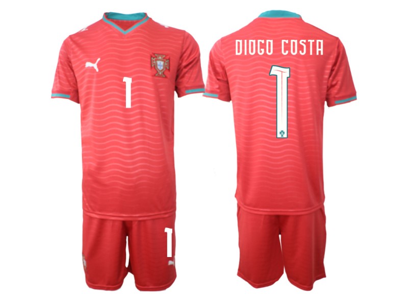 DIOGO COSTA Portugal 2026 World Cup Home Fan Jersey - Red