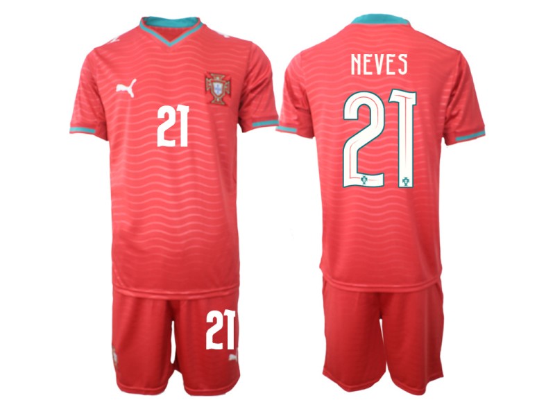 NEVES Portugal 2026 World Cup Home Fan Jersey - Red