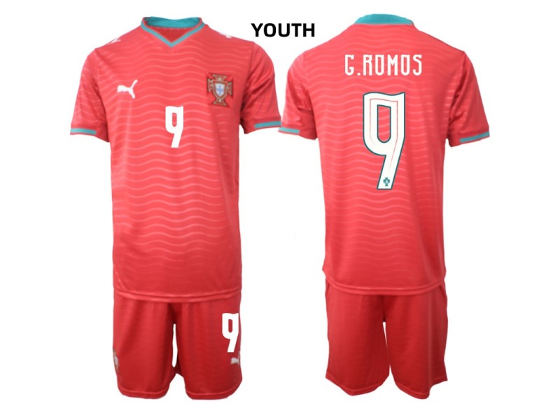 Youth G.ROMOS Portugal 2026 World Cup Home Fan Jersey - Red