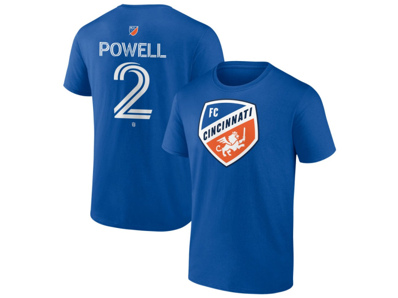 Men's FC Cincinnati #2 Alvas Powell Team Authentic T-Shirt - Royal