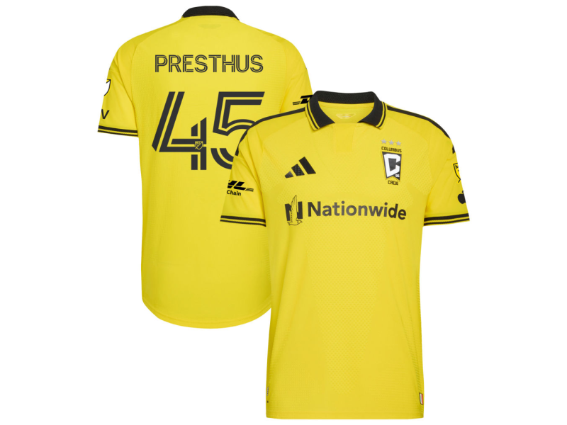 Owen Presthus Columbus Crew 2026 The Crafted for Excellence Edition Player Version Jersey - Yellow With Patch