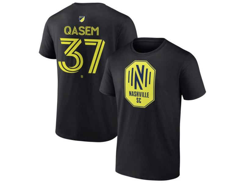 Men's Nashville SC #37 Ahmed Qasem Team Authentic T-Shirt - Black