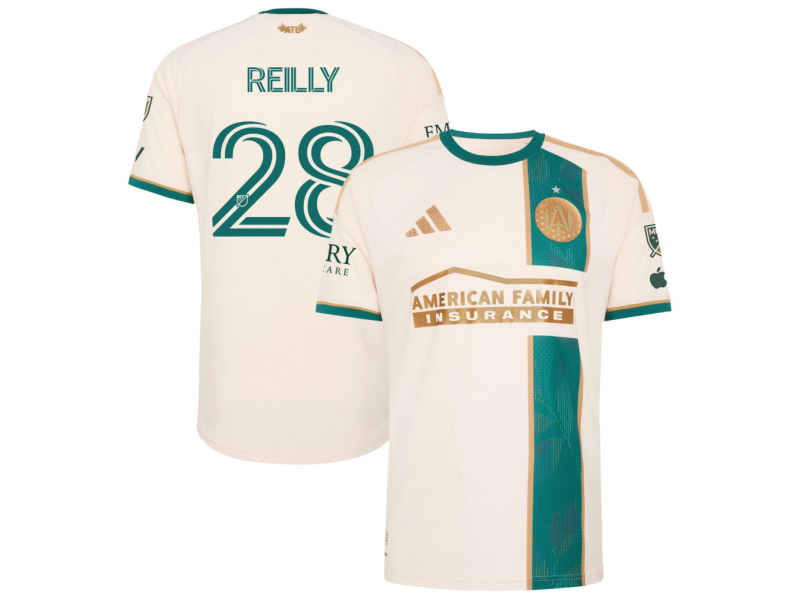 Will Reilly Atlanta United FC 2026 Spirit Of '96 Player Version Jersey - Tan With Patch
