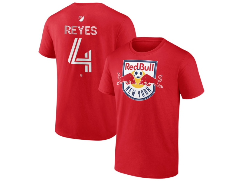 Men's New York Red Bulls #4 Andres Reyes Team Authentic T-Shirt - Red